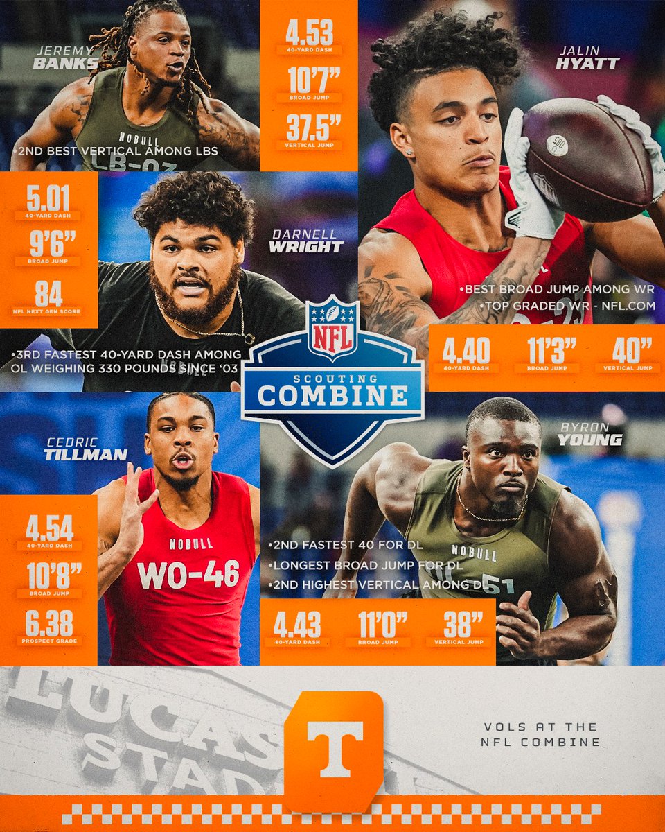 #Vols showed out this weekend at the #NFLCombine 

#GBO 🍊
