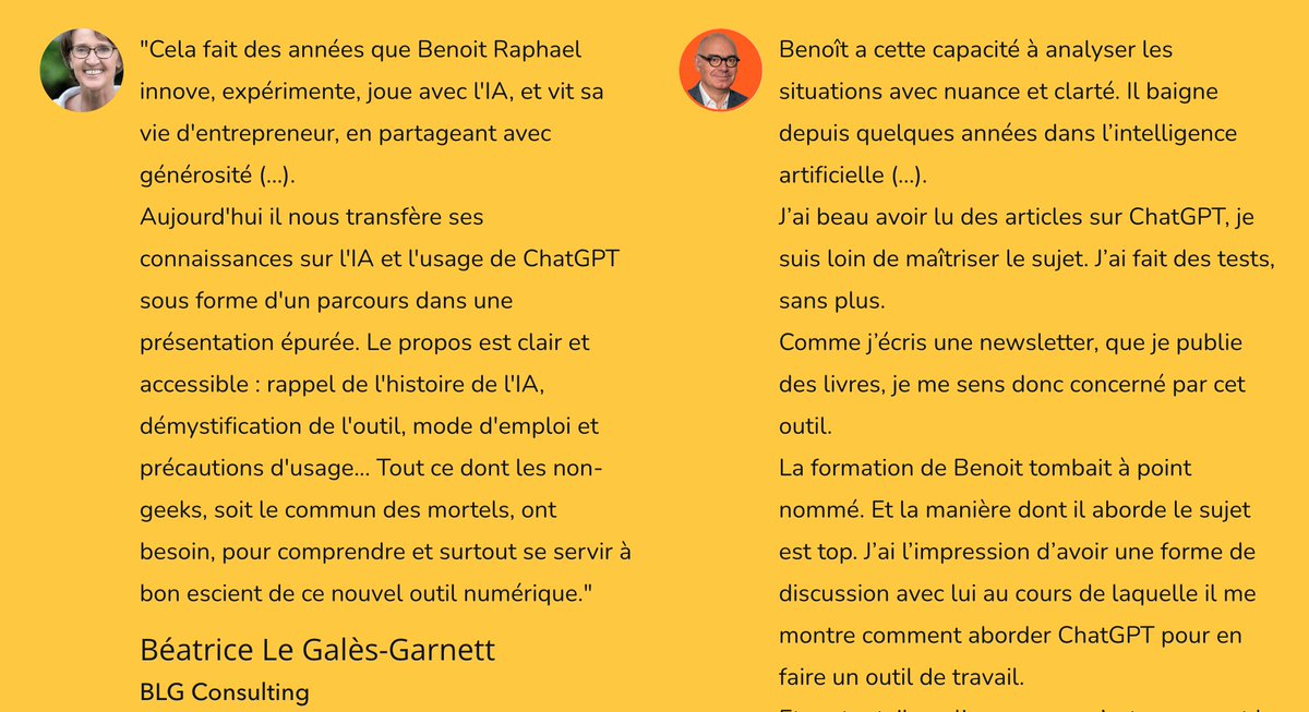 Benoit Raphael (@benoitraphael) on Twitter photo Je lance ma première formation avec <a href="/FlintRobot/">Flint_robot</a> : Maitriser #ChatGPT mais sans #bullshit. Elle offre des clés essentielles pour devenir un expert de ChatGPT et maîtriser cet outil incroyablement puissant. À découvrir ici👉 flint.podia.com/formation-chat… Je lance ma première formation avec <a href="/FlintRobot/">Flint_robot</a> : Maitriser #ChatGPT mais sans #bullshit. Elle offre des clés essentielles pour devenir un expert de ChatGPT et maîtriser cet outil incroyablement puissant. À découvrir ici👉 flint.podia.com/formation-chat…
