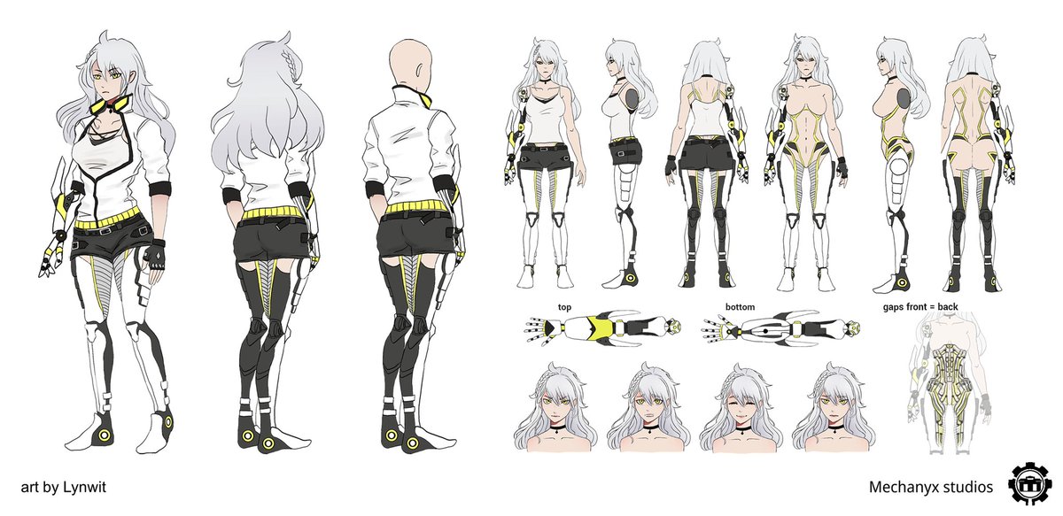 Oh boy it's starting. 

Here's a reference sheet done by @llynwit for <a href="/theFerrok/">Ferrok</a>. And what a beauty it is!