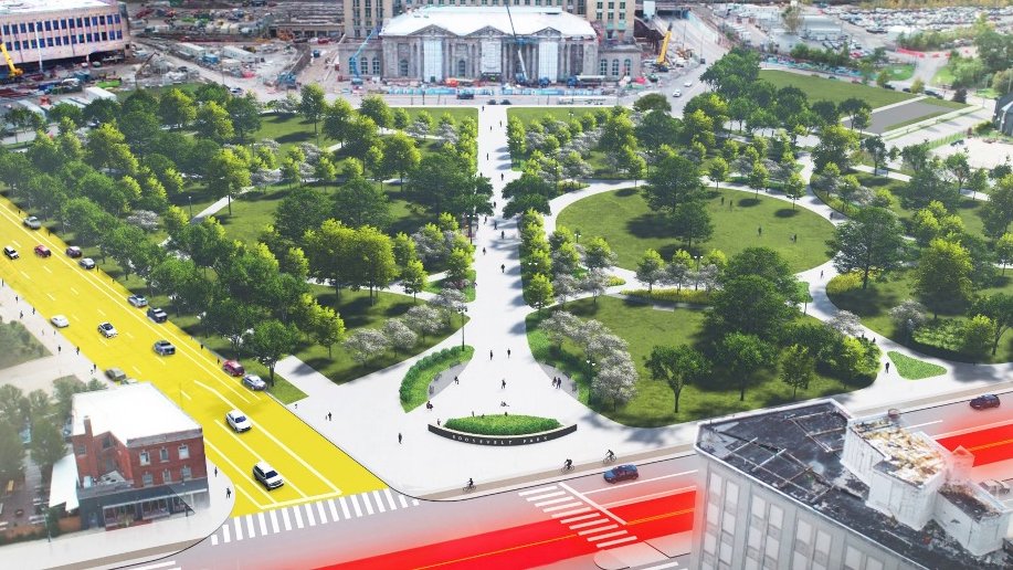 14th Street will be America's first public charging road, and Michigan Avenue will be Detroit's first autonomous car lane running all the way to Ann Arbor.  

GM Cruise and Waymo self-driving vehicles, made in Detroit, will fill the autonomous vehicle lane.  @DETSOTC23