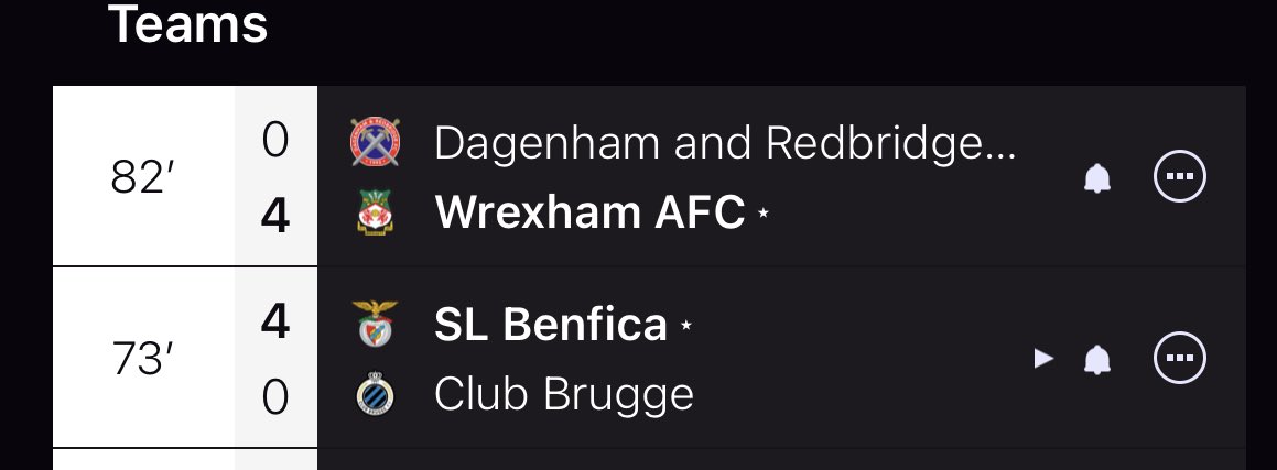 pintoman73's tweet photo. Go REDsss ⁦@Wrexham_AFC⁩ ⁦⁦⁦@SLBenfica⁩   Twin teams https://t.co/KTA2c4Jwdp