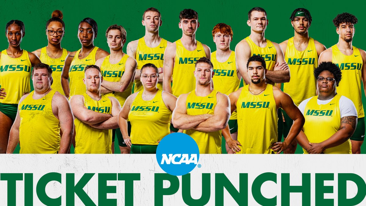 🚨 TICKET PUNCHED 🚨

Introducing the 16 Indoor Track &amp; Field student-athletes who are on their way to NCAA DII Nationals in Virginia Beach, VA! Competition times to come soon...