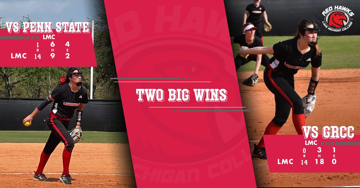 RedHawksSoftba2's tweet photo. REDHAWKS CAME AND CONQUERED!! With amazing performances by the whole team both on the mound, plate, and field that led to 2 big wins today against Penn State and Grand Rapids CC!! 🔥💪🏼🥎🙌🏼
#RedHawkSoftba2 #aintnopartylikeaREDHAWKPARTY #Family https://t.co/fgNJZeSBei