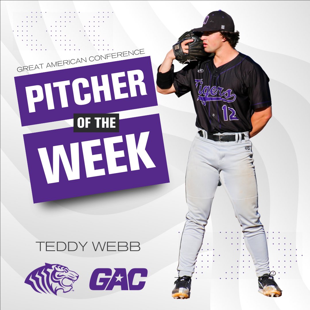 Complete game shutout to clinch the series win… yeah, I’d say that’s worthy! 

#theGAC #BringYourRoar #RollTigs 🐅