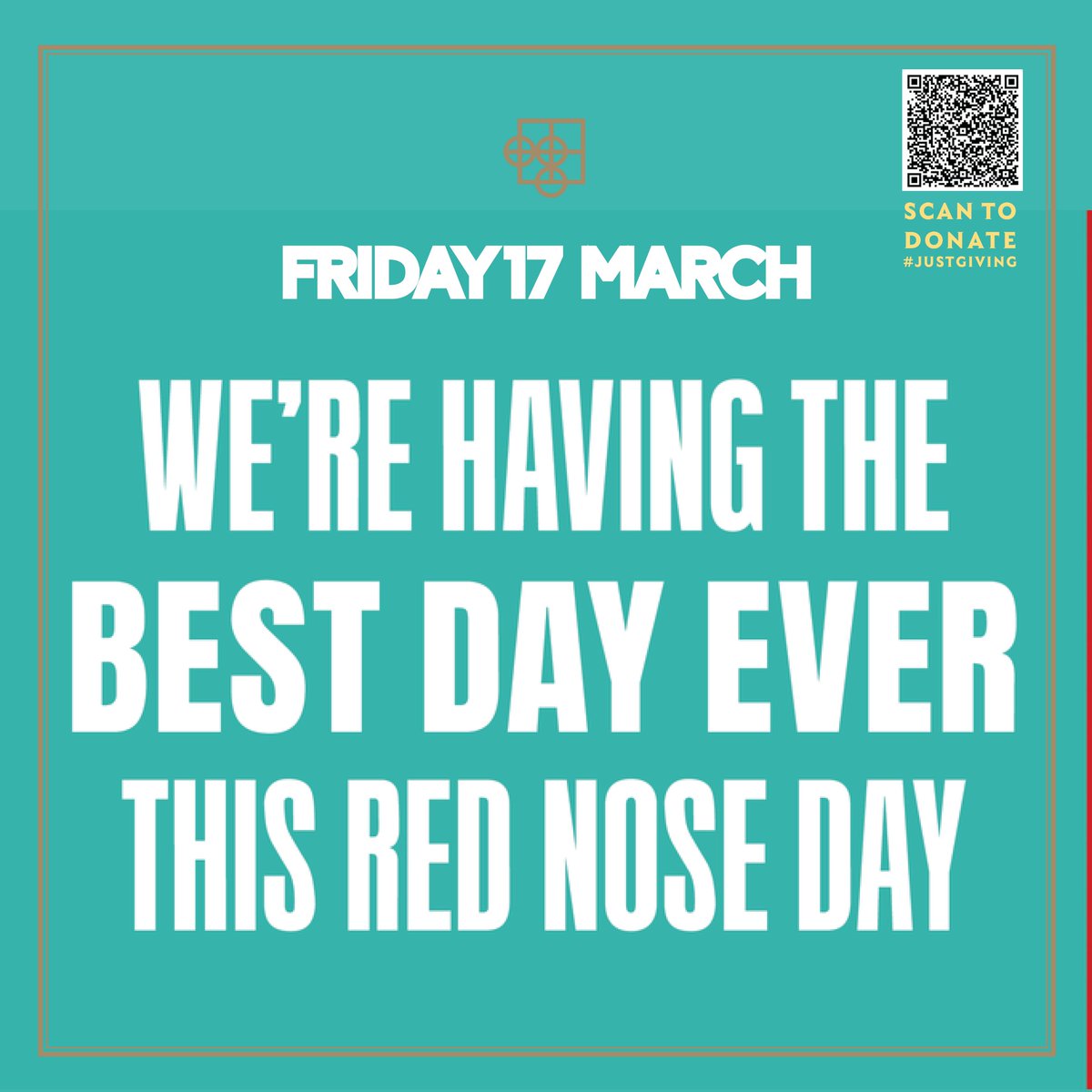We’re having the best day ever for Red Nose Day An evening of comedy to celebrate the best of causes with the best of local comedians. Hosted by Gary Jennison. the line up includes Maff Brown, Hollie Noble, Rosie Francis, Carl Jones.