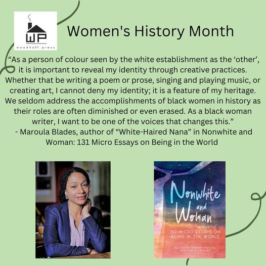 #WoodhallPress #author Maroula Blades on using #writing to own and celebrate her identity as a #writer and #womanofcolor.