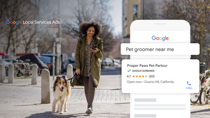 GoogleSmallBiz's tweet photo. Local Services Ads expands to include:

🤓Education
👨‍👧People care
🐶Pet care
🧘Wellness
🦷Dental

More on the expansion &amp; how it will help more small businesses connect with even more customers → https://t.co/MC51njrd7k https://t.co/ixdzFur4SC