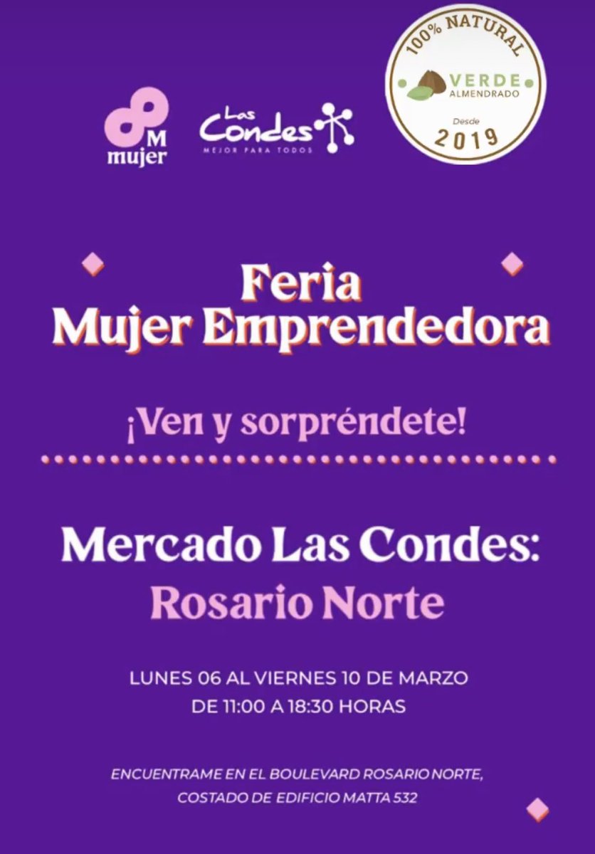 VAlmendrado's tweet photo. Oye tú!!! Si tú…
Te esperamos mañana en la feria de #lascondes, a un costado de Rosario Norte.

@Muni_LasCondes https://t.co/ez0xMv7cLz