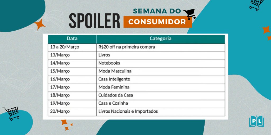 promodelivro's tweet photo. 🚨SPOILER SEMANA DO CONSUMIDOR

Vamos ter cupons de livros sim!! 🔥

A Amazon disponibilizou as datas e cupons que vamos ter a partir do dia 13, e vamos ter 2 dias com cupons de livros no App!

🔔 Já sabem né? Ativem as notificações! 
➡️ Assine o Prime para Frete Grátis: https://t.co/UgAEf68GPZ