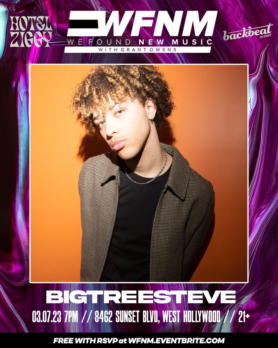 Join me tonight at <a href="/GrantOwensMusic/">Grant Owens</a> ' We Found New Music event at Hotel Ziggy. Stoked to see <a href="/bodaciousthang/">BodaciousThang</a>  and <a href="/bigtreesteve/">Shteve🌳</a> . 9PM, Free. Hunnypot approved! <a href="/wfnm/">WE FOUND NEW MUSIC (Grant Owens)</a>