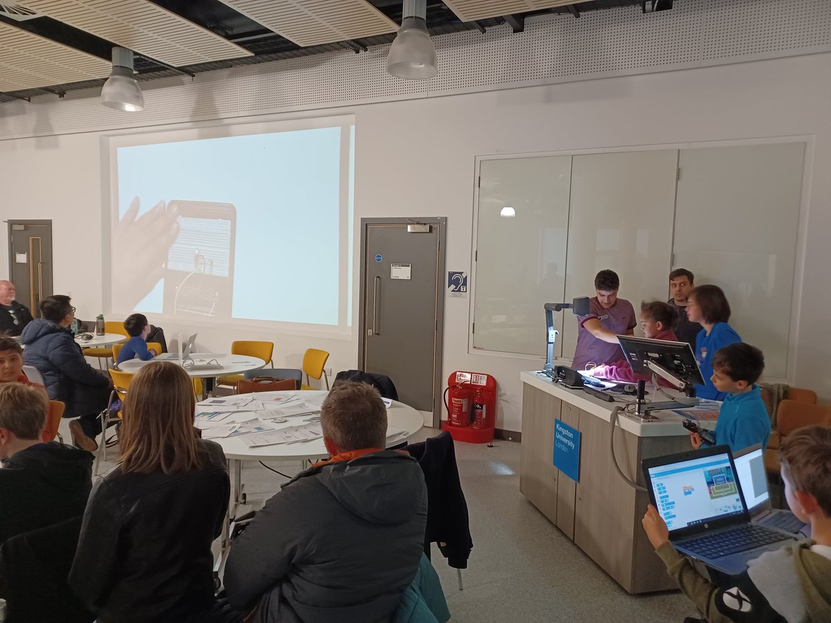 CoderDojoKU's tweet image. Just a few photos from the wonderful February session of @CoderDojo at @KingstonUni. Lots of activities, incl. Scratch (for beginners and intermediate/advanced), Python, Raspberry Pi Pico, Micro:bit, Unity.
Contact us at kingstonuniversity.uk@coderdojo.com to be added to the list