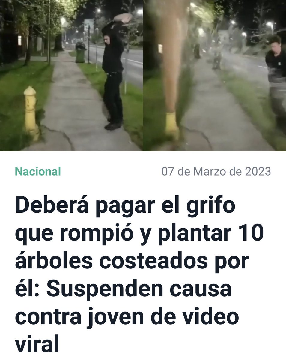 cnashr's tweet photo. Justicia o la quimera de la “igualdad ante la ley”:
- por quemar banca iglesia: 7 años
- por patear torniquete roto: 8 años y Ley seguridad del estado
…
- por romper grifo: plantar 10 árboles.

¿De qué depende? Son dos los elementos: justicia de clase y criminalización protesta. https://t.co/74DlnfLRe3