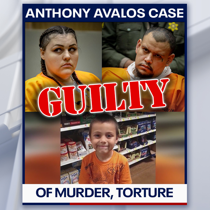 FOXLA's tweet image. #BREAKING: Heather Maxine Barron and her boyfriend, Kareem Ernesto Leiva, found GUILTY of first-degree murder, torture in death of 10-year-old Anthony Avalos foxla.com/news/anthony-a…