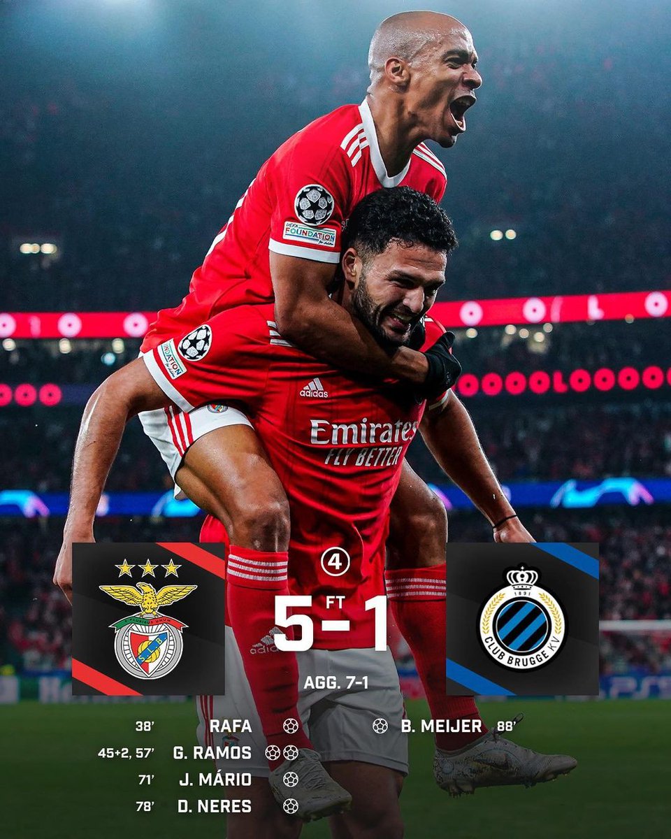 433's tweet photo. Benfica DESTROY Club Brugge 🦅🇵🇹 https://t.co/E7mybV46ju