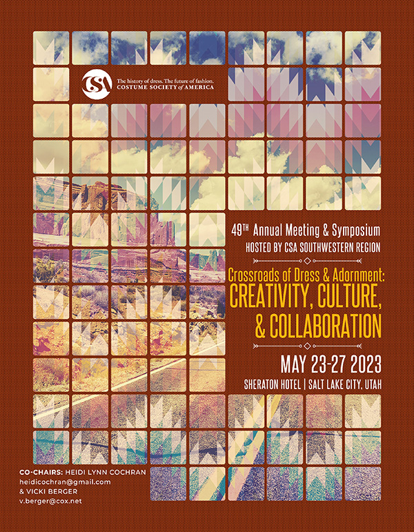 Costume Society of America is pleased to announce that registration is now open for the 49th Annual Meeting and Symposium taking place in Salt Lake City, Utah, from May 23 through 27, 2023!  costumesocietyamerica.com/national-sympo…