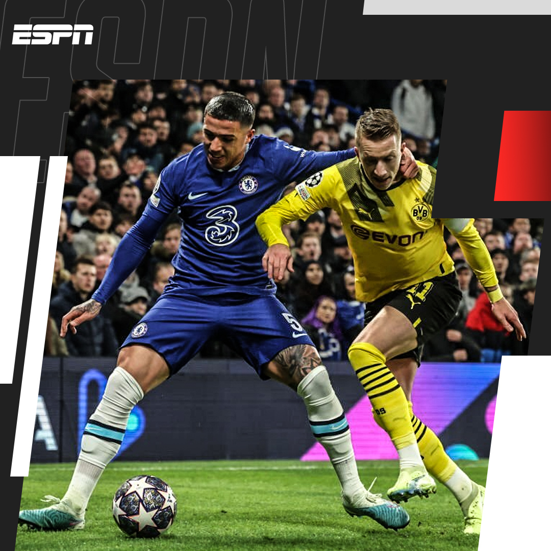ESPNEcuador's tweet photo. 🚨 ¡TRIUNFAZO! CHELSEA SE METE EN CUARTOS

⚽ Los Blues dieron vuelta la serie y ganaron 2-0 al #Borusia, con goles de Sterling y Havertz, en la #CHAMPIONSxESPN. https://t.co/EfkEgA0Jcp