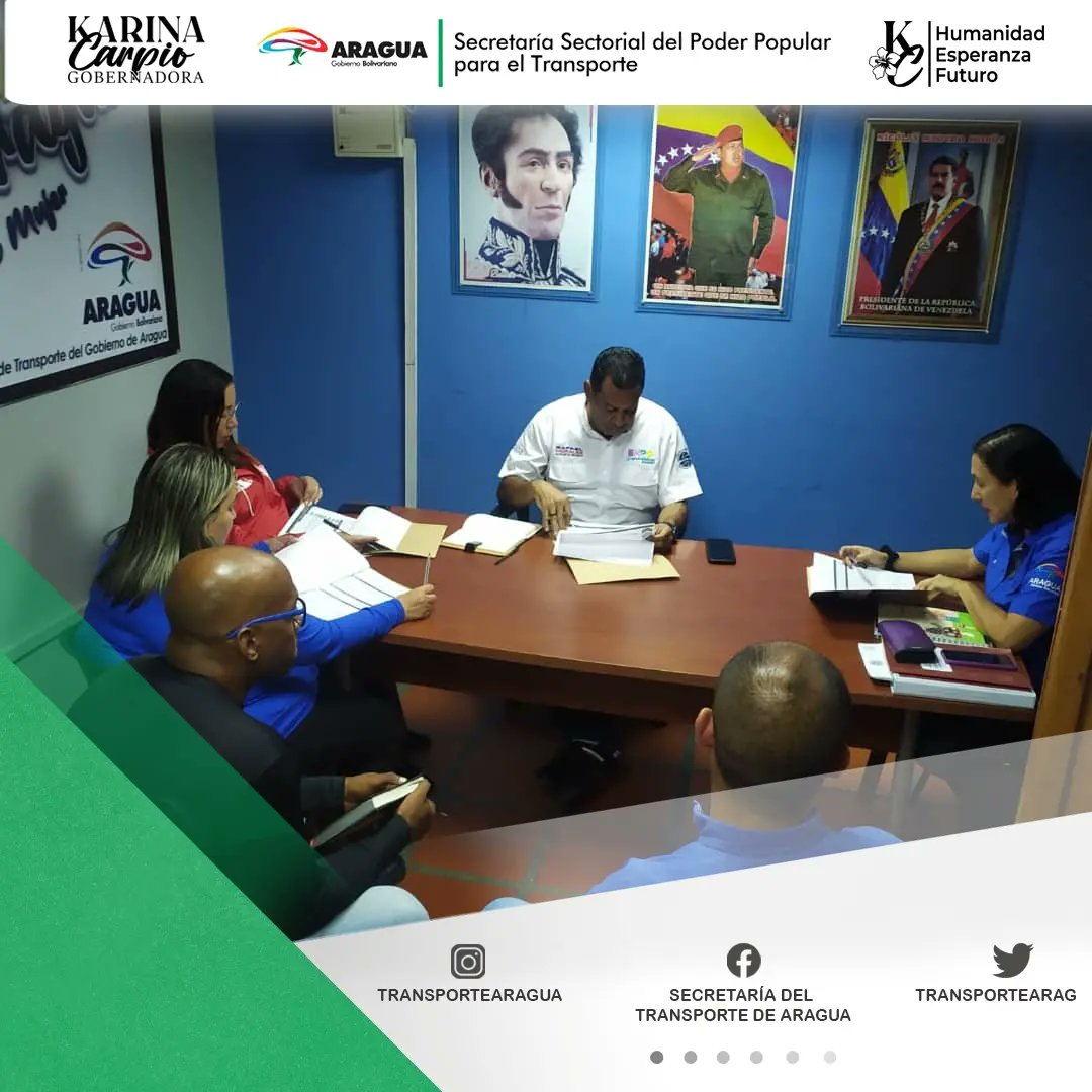 En la constante búsqueda de proporcionarle a la Colectividad Aragüeña una excelente calidad de Servicio de Transporte en sus distintas modalidades, sostuvimos reunión con el Presidente de Transaragua Lic. Ángel Gutiérrez y con  la Lic. Maritza Mendoza Autoridad Única de Turismo.