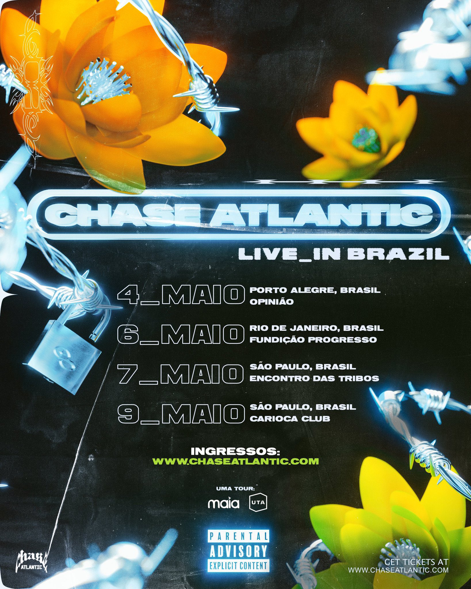 CHASE ATLANTIC BRASIL 🇧🇷 on Twitter "A ChaseAtlantic virá ao Brasil