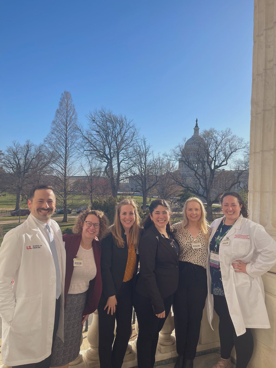 Thanks to @LeaderMcConnell’s staff for listening to @KentuckyACOG on protecting pregnant patients through research and preventing physician #burnout by reforming #Medicare. Also letting us out on the balcony to gawk at the view was 💯 #CLC2023 @ACOGAction @ACOGDistrict5