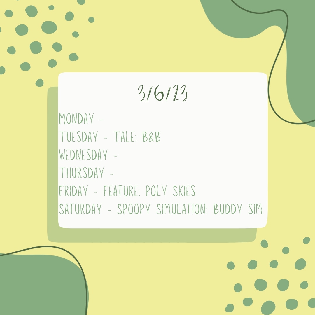 mellow__chan1's tweet image. Schedule

Tonight: @BearBreakfast 

Friday: @IGCollective feature @RedPStudios Poly Skies

Saturday: spoopy simulation @not_sailor Buddy Sim 1984

#indiegames #igcollective #streamer