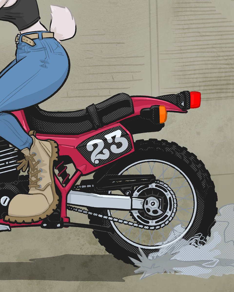 Girl bunny riding a vintage Honda XL600R 

#girlsonbikes #motorcycles #hondaxl600r #YearOfTheRabbit