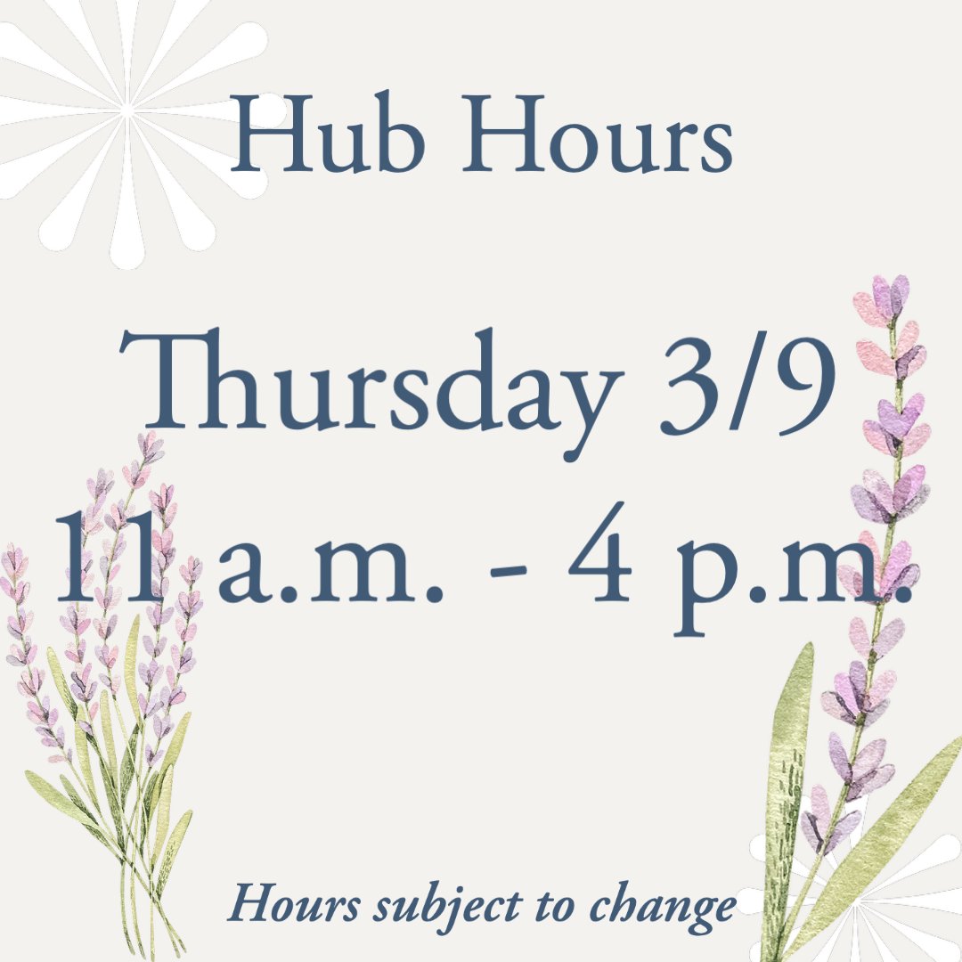 BasicNeedsCSUMB's tweet image. Hours for Thursday, 3/9 - we will open late this Thursday at 11:00 a.m. and stay open until 4:00 p.m.