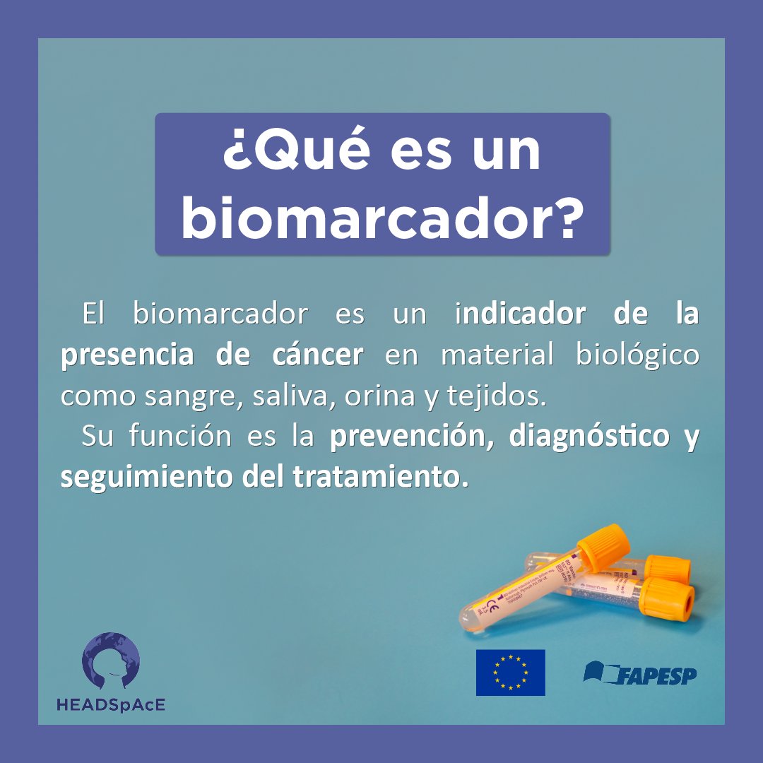 HEADSpAcE_Study's tweet photo. Biomarker in head and neck cancer

Biomarcador en cáncer de cabeza y cuello

Biomarcador em câncer de cabeça e pescoço

 #msca #H2020 

@HorizonEU https://t.co/lJ1N5SVwim