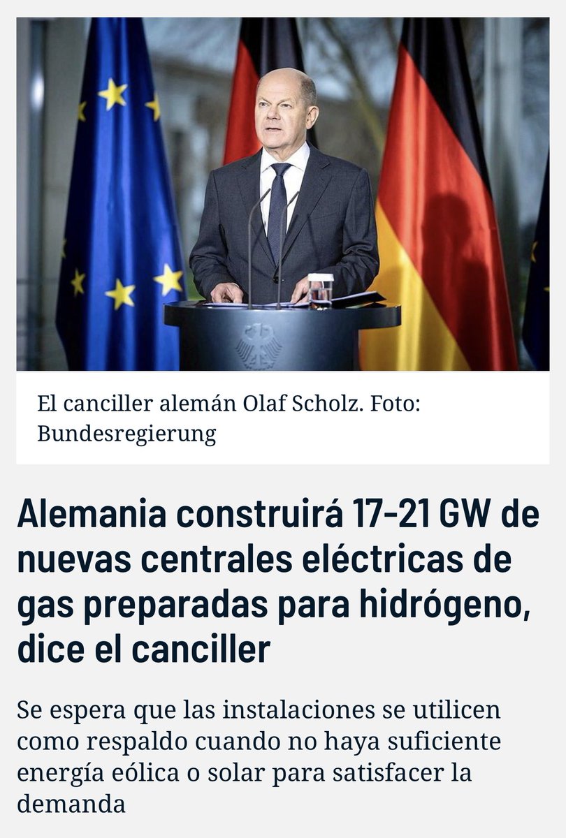 OperadorNuclear's tweet photo. ¿A alguien le quedaba alguna duda de que cuando se cierran centrales nucleares (20 GW en Alemania) se quema más gas natural?
https://t.co/u3dU4VRwWR

Todavía estamos a tiempo de #SalvarLasNucleares españolas. https://t.co/AMPJTYFCzI