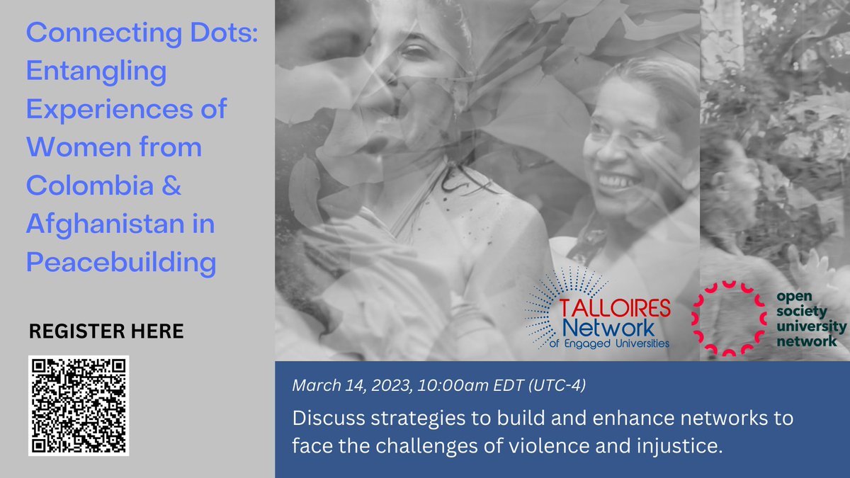 This forum will elevate the voices and lived experiences of women who are building and enhancing community networks capable of facing challenges of violence and injustice. Learn more! talloiresnetwork.tufts.edu/es-workshops/c…