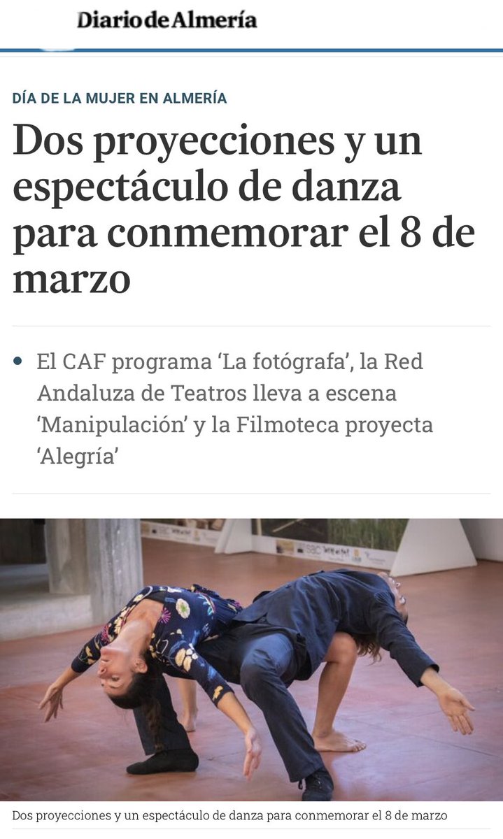 CIADavidSegura's tweet photo. Mañana 8 de marzo, Día Internacional de la Mujer, nos vamos a Adra, Almería, a celebrar la mujer fuerte, valiente e independiente con MANIPULACIÓN https://t.co/poUVe8jSTc