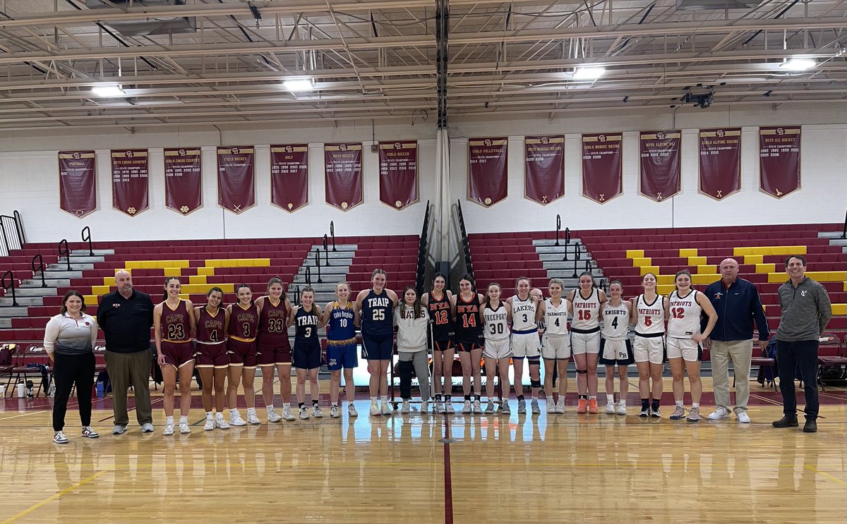 WMC Girls Basketball Senior All-star Games this evening at Cape Elizabeth High School.