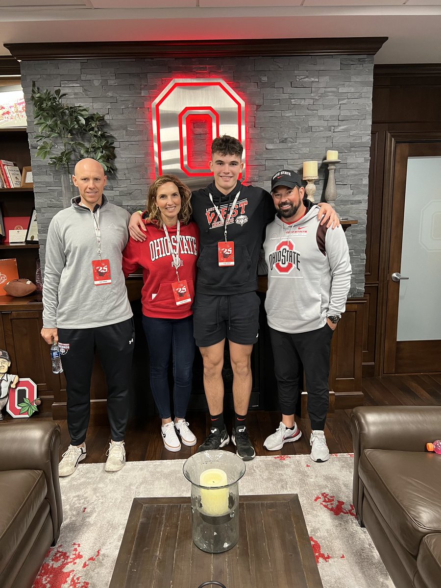 After a great practice and talk with <a href="/ryandaytime/">Ryan Day</a> and <a href="/CoachKee/">Keenan Bailey</a>, I’m extremely blessed and honored to have received an offer from THE Ohio State University! <a href="/CoachTomBolden/">Tom Bolden</a> <a href="/LakotaWestFB/">Lakota West Football</a>