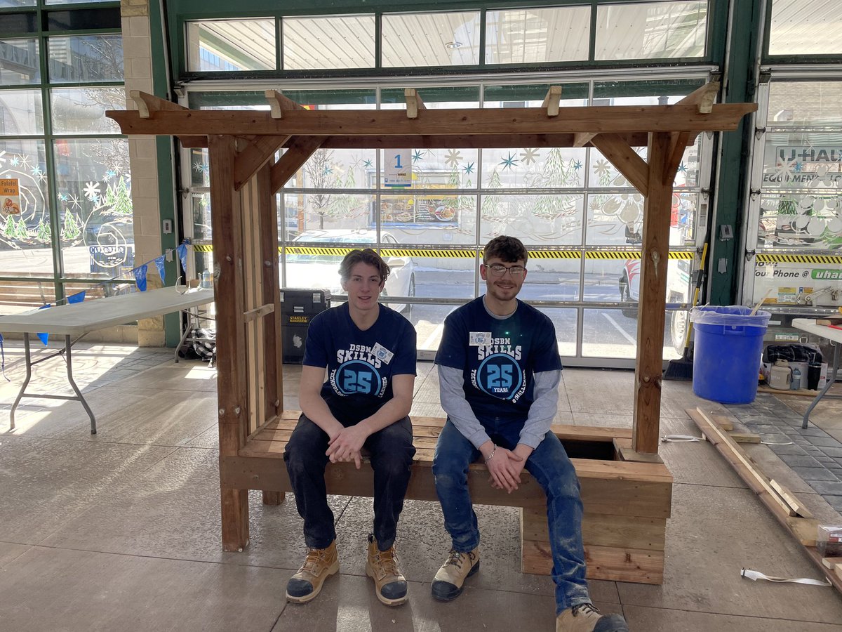 And the beautiful final result! <a href="/skillsontario/">Skills Ontario</a> <a href="/myermarauders/">@myermarauders</a> <a href="/dsbn/">District School Board of Niagara</a> Awesome job today at Skills Everyone!