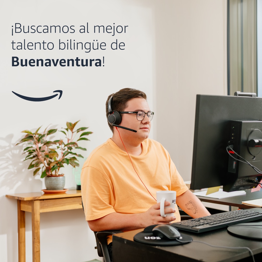 Este 9 de marzo la jornada de empleabilidad llega a #Buenaventura en busca del #TalentoHumano bilingüe para presentar las oportunidades laborales ofrece Amazon. La cita es en la sede Buenaventura de la Universidad del Valle de 2:00 p.m. a 6:00 p.m. 👉 bit.ly/420Yh1M