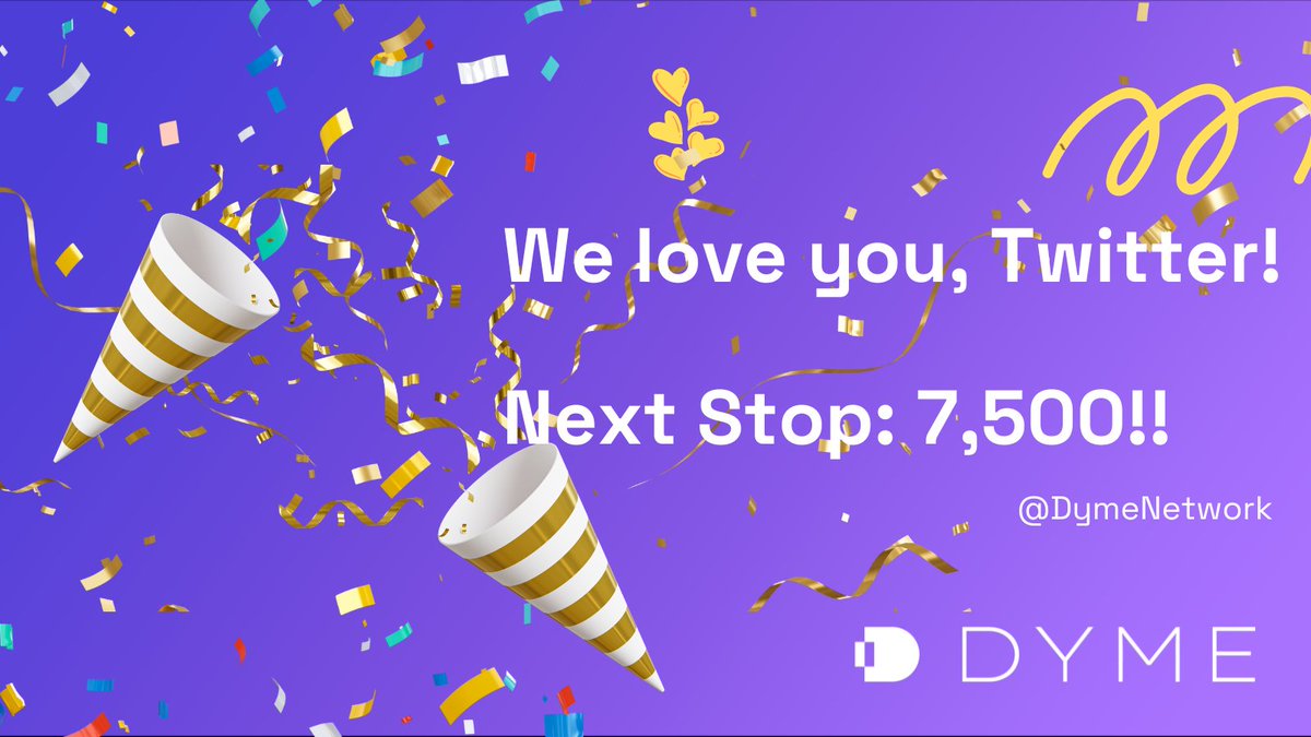 DymeNetwork's tweet photo. We're excited so many of you are joining us on our journey through the @cosmos. We believe in #Web3 and are excited about a future where web2 is a memory and the sharing economy takes full hold!

Next stop, 7,500 followers! #Crypto #Cryptocurency #COSMONAUTS https://t.co/hnLVkpTCKs