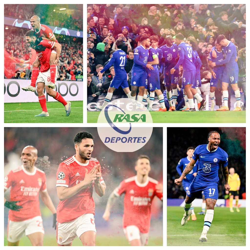 RasaDeportes's tweet image. CHELSEA Y BENFICA A #4TOS 🎟️ / MIÉRCOLES DE #CHAMPIONSLEAGUE ⚽⭐/ #8VOS DE FINAL / PARTIDOS DE VUELTA 🏟️🔥

⭐ Benfica 🇵🇹 5️⃣(7-1) 1️⃣ 🇧🇪 Club Brujas 

⭐ Chelsea 🏴󠁧󠁢󠁥󠁮󠁧󠁿 2️⃣ (2-1) 0️⃣ 🇩🇪 Borussia Dormund 

#UCL