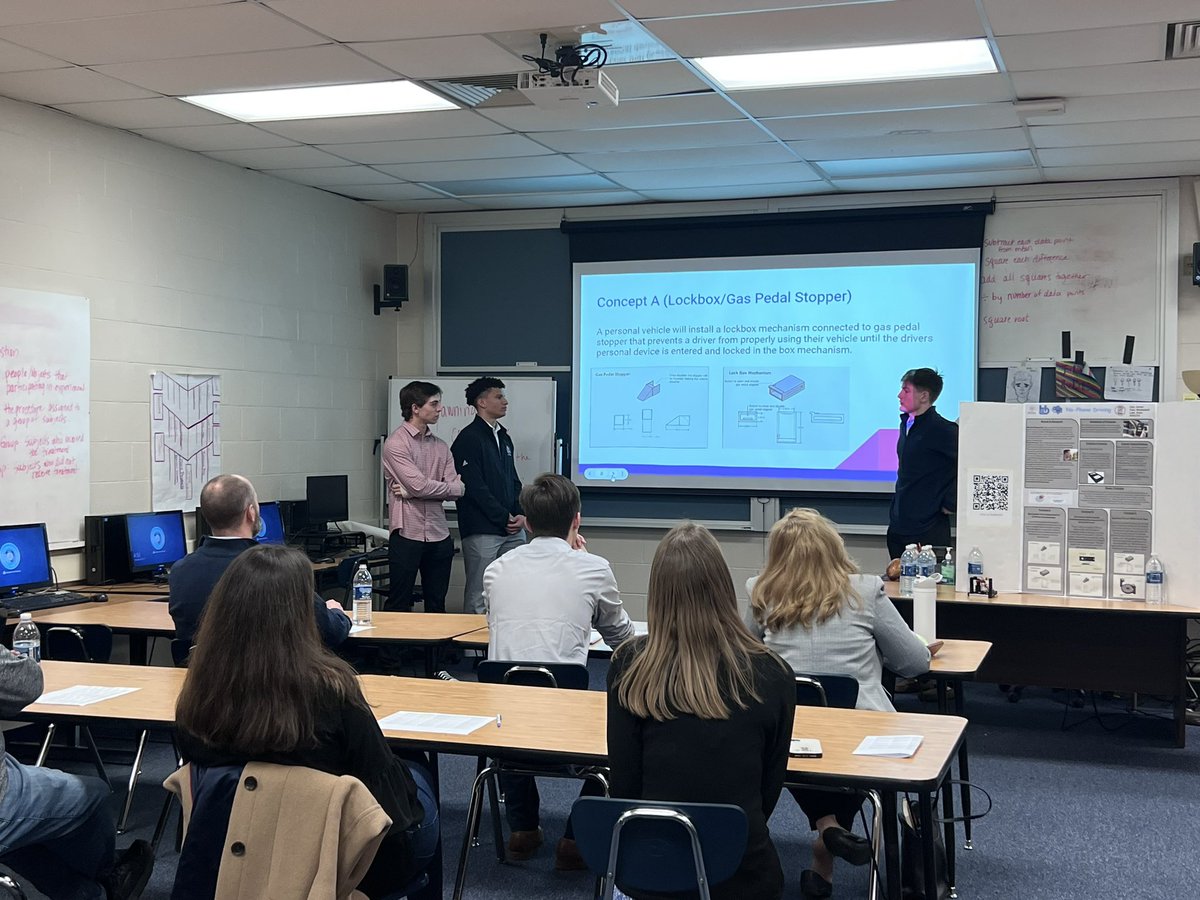 DavidsonHS's tweet photo. Kudos to all of Wildcats Engineering students who participated in Shark Tank presentations tonight and thank you to all of our community members who served as our Sharks! #wildcatway https://t.co/KDuLrqKFkS