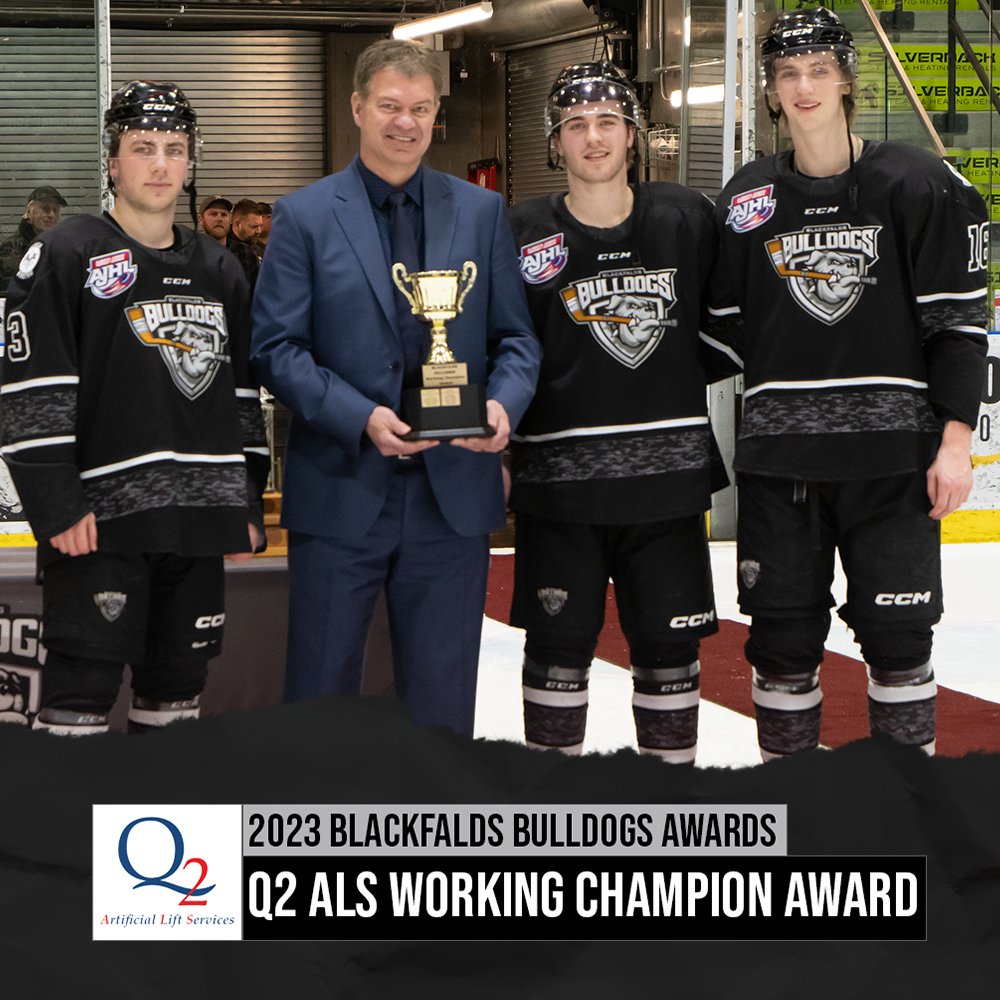 <a href="/reidandwrightad/">Reid & Wright Advertising</a> Central City Asphalt Rookie of the Year - Layne Loomer

Milano For Men Red Deer Scoring Leader - Brett Meerman

Q2 Artificial Lift Services Working Champion - Tanner Willick, Kody Willick, Brendan Ross

Katz Azz Jerky Most Valuable Player - Tyler Wallace