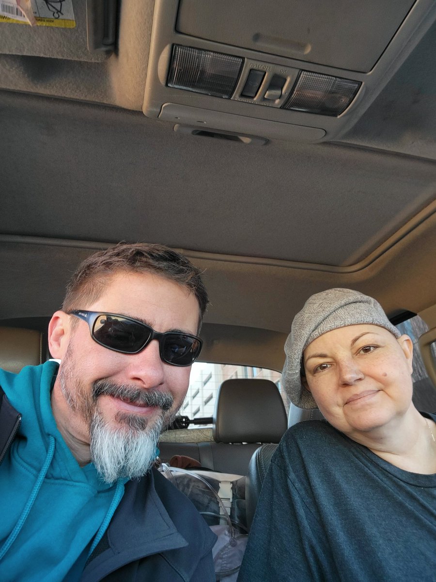 I busted her out of the hospital after 6 days... enough is enough... #fuckcancer