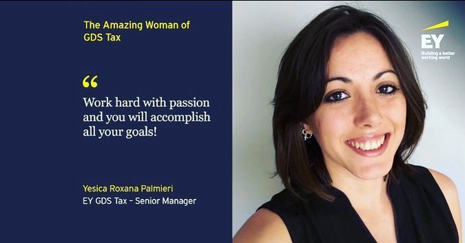 AshuRathorEY's tweet photo. Many congratulations to Yesica Palmieri our GDS Tax Amazing Woman for the month of February 2023. As a working mom to a ten month old Yesica balances work and life well. She leads one of more complex tax teams and has had tremendous success rising in ranks to senior manager! https://t.co/bW8doTwK2k