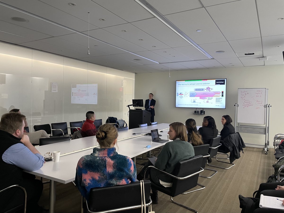 AIHealthMtSinai's tweet image. Thank you to @HPI_de Professor and Vice-Dean Bernhard Renard, PhD, (@renardlab) for his insightful talk on computational approaches to pathogen discovery and #MetaOmics, part of the AI &amp;amp; Human Health Seminar Series!