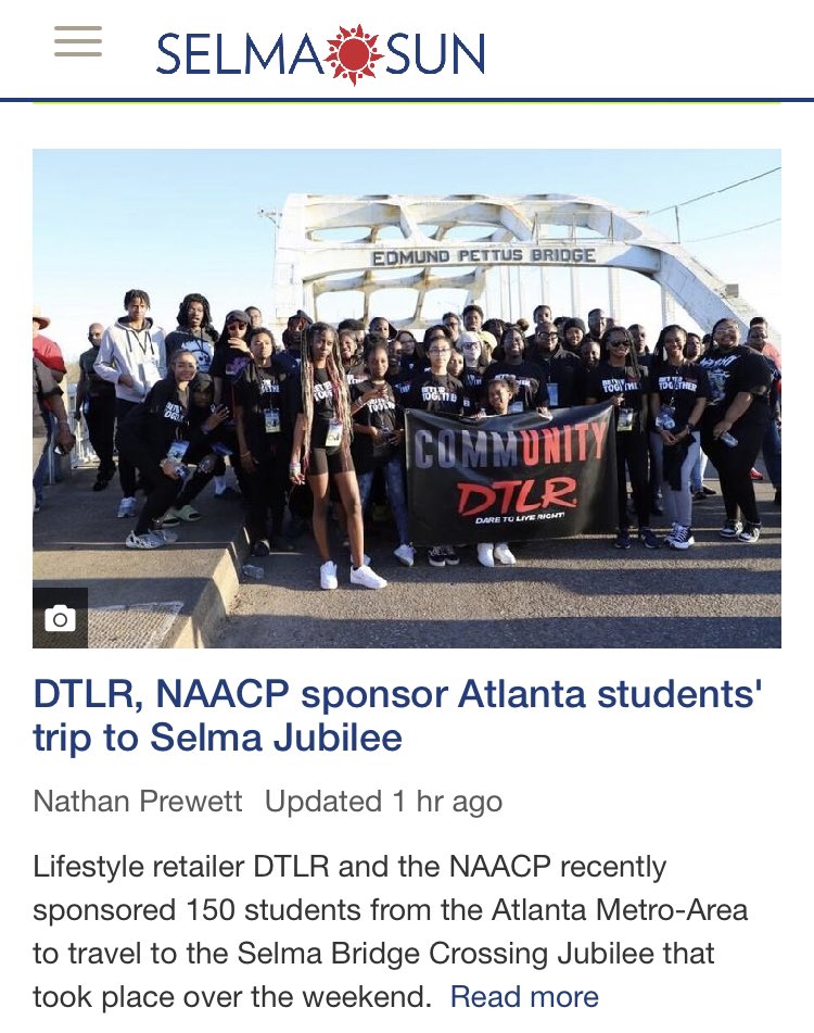 I cannot tell you how humbled I am to have led this project to my hometown of Selma. It is an honor to serve!
.
Link To Full Article In My Bio
.
#AtlantaNAACP #selmajubilee #selmaalabama #EastPointGa #DTLR #SelmaSun