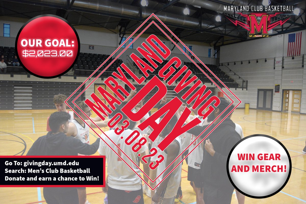 It's almost that time of year...

Giving Day 2023 is right around the corner and we need your help to raise funds for our club!

You can follow the instructions in the picture or just head straight to the link in our bio tomorrow.

#GoTerps