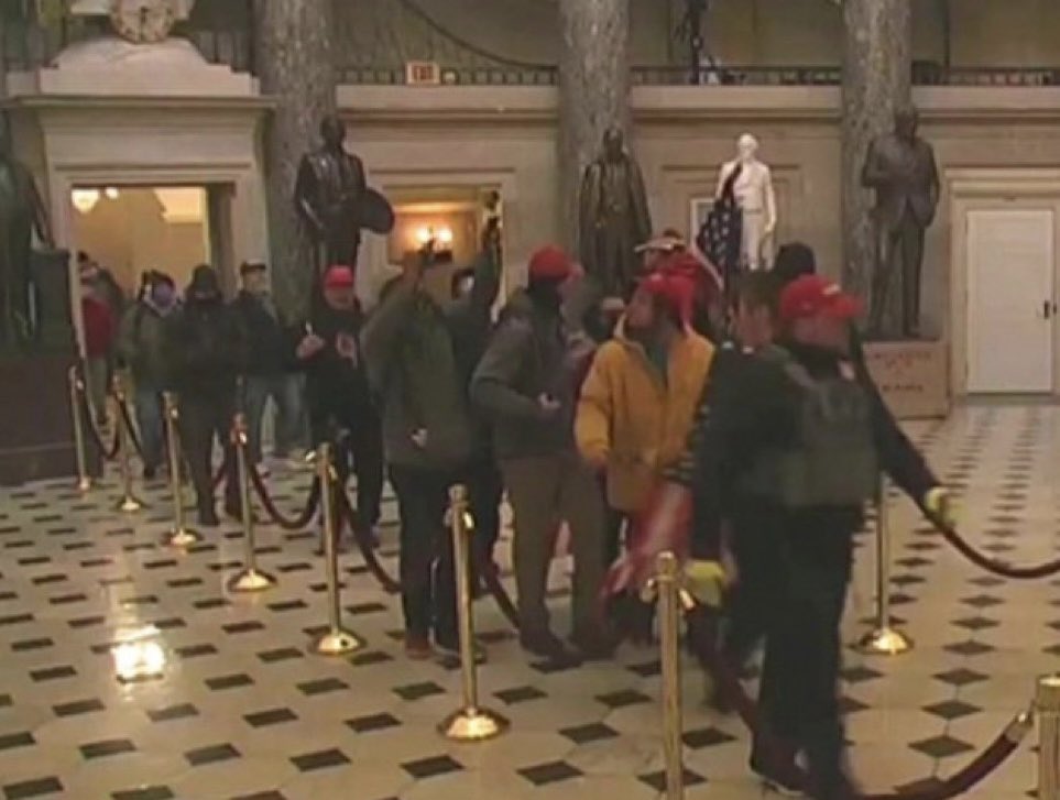 Does this look like an insurrection? Do insurrectionists typically show up unarmed,  proceed for the most part in an orderly fashion, and stay within the ropes? #January6