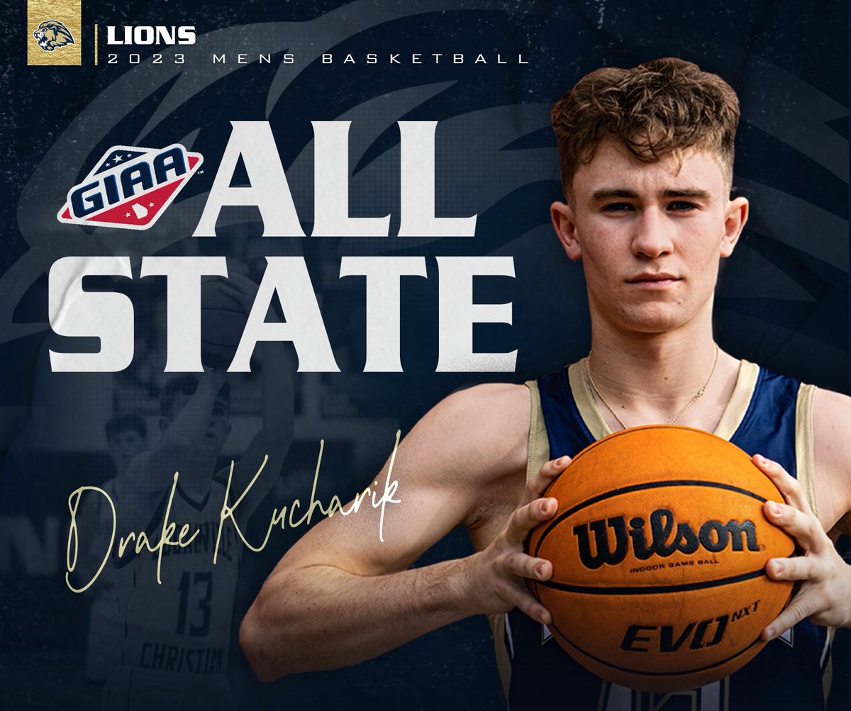 LCALionsSports's tweet photo. 🏀 ALL-STATE 🏀
Help us congratulate Drake Kucharik on being selected for the All-State for the @giaasports AAAA All-State team! #onelion #basketball #giaasports #faithoverfear https://t.co/JaPyGT5Usv