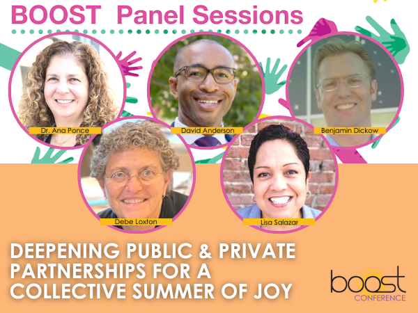 TEAMBOOST's tweet photo. It's time to plan your summer programming! Join us for a Panel Session at the #boostconference, "Deepening Public &amp; Private Partnerships for a Collective Summer of Joy," to learn to maximize public &amp; private funding streams for summer/after-school programs https://t.co/kicR6M4v9L https://t.co/79D4F5FInQ