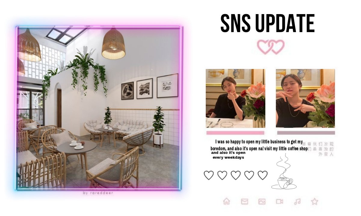 ⠀⠀⠀⠀⠀⠀
 
     ﹫  Elysia.⠀ sns update .ᐟ
      ⌕  location disabled.
      ❛   service time !         

⠀