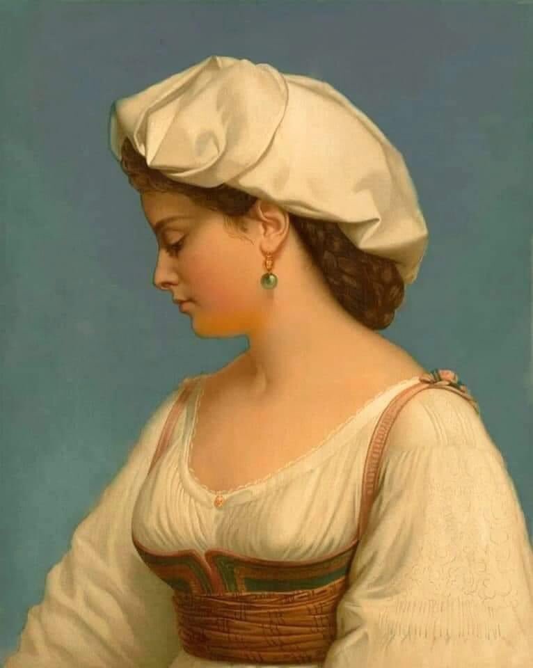 Artist Wolfgang Boehm 🇦🇹
  (1823-1890)
 'The Italian beauty', 1874, oil on canvas

#artist #painting #the19thcenturyart #art #ArtliveAndBeauty #paintingoftheday