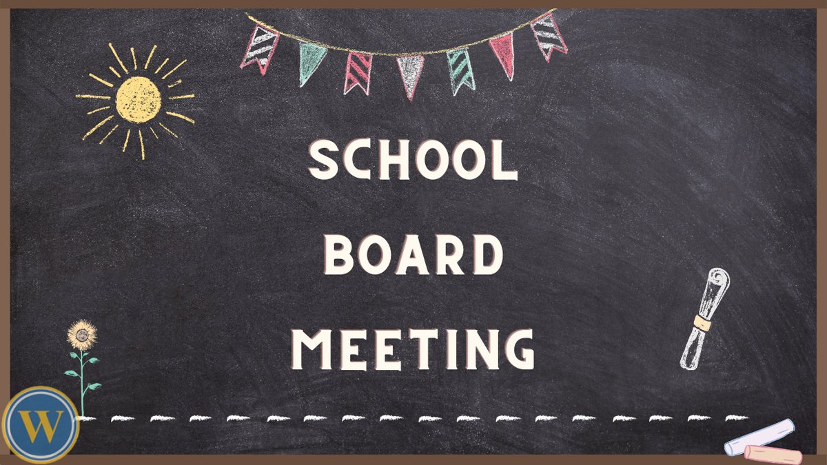 School Board Meeting
Wednesday, March 8, 2023
5:30 p.m.
Jr/Sr Media Center

View the Agenda at docs.google.com/document/d/e/2…