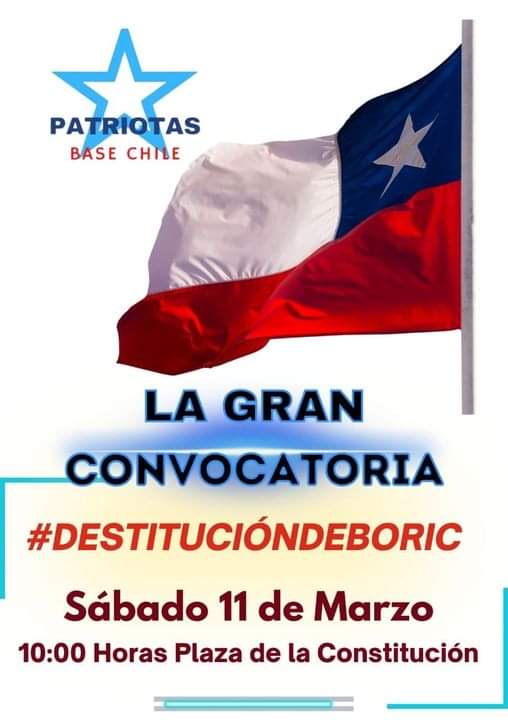 vivimatus's tweet photo. #FueraBoric #NoMasDelincuencia #NoMasImpunidad #NoAlMamarracho #Arica  #Iquique #Rancagua #Ñuñoa #Santiago #SantiagoCentro @TauOmega3 @Equipo_Patriota @Francis25830521 @MSocabon @cleovar @fedoraletelier @FafuC @AtienzaCortes @FranciscoCuent4 @VeronicaWelkner @PordenoneBudoia https://t.co/YFzpF5EaOx